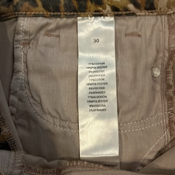 SAM EDELMAN The Stiletto High Rise Printed Frayed Hem Skinny Jean - Size 10 - Picture 5 of 5